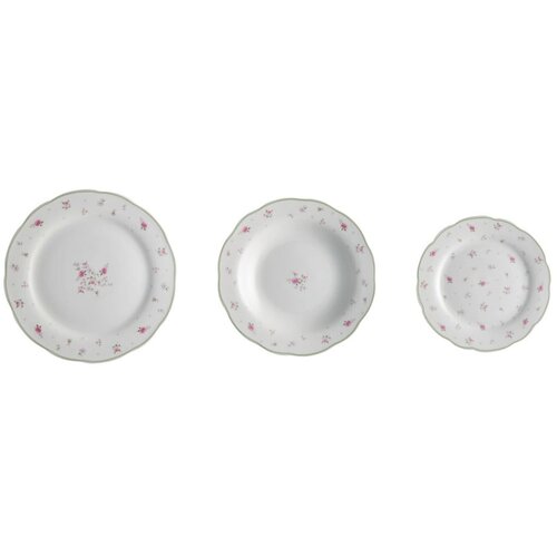 Brandani 18-dijelni set porculanskih tanjura Nonna Rosa Slike