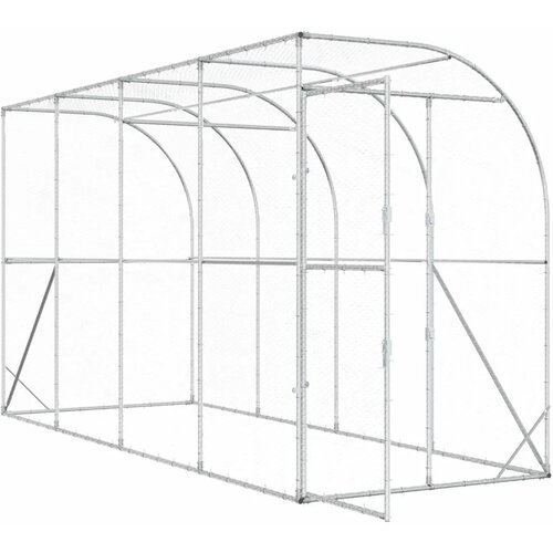  Kavez za piletinu uz zid Srebrna 600 x 150 x 215 cm - 1000 x 200 x 215 cm Bez krova Cijene