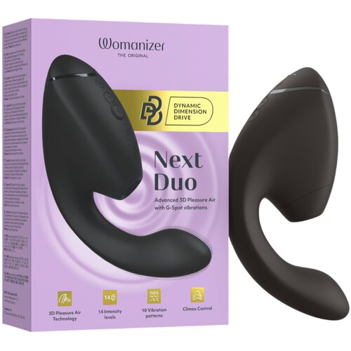 Womanizer Next Duo - 2v1 G-točka vibrator (črn) Cene