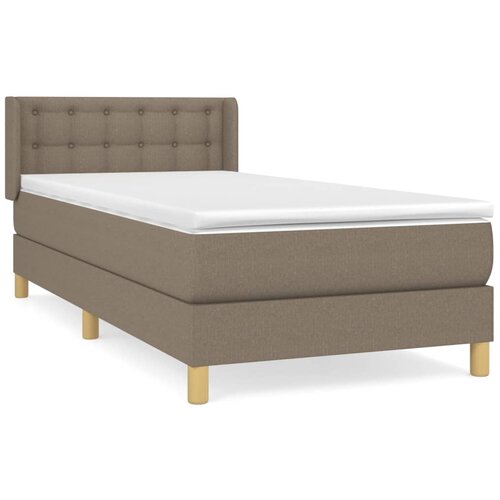 Maison Chic Box spring postelja - Vzmetna postelja z vzmetnico taupe 90x190 cm blago SL13991, (21884784) Slike