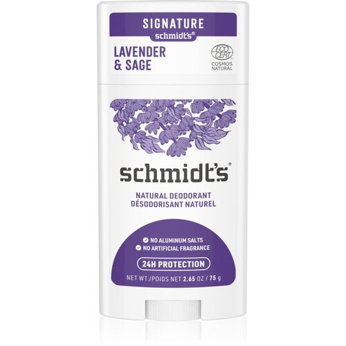 Schmidt&amp;#039;s Lavender &amp;amp; Sage trdi dezodorant 75 g Slike