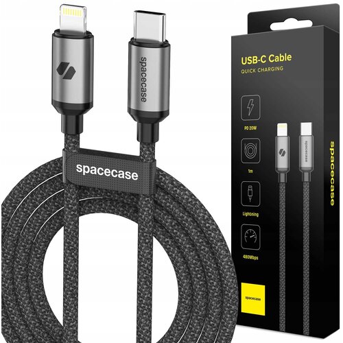 Spacecase USB-C KABEL ZA LIGHTNING 1M 20W ZA IPHONE 11 12 13 14 15, (21980588) Cene