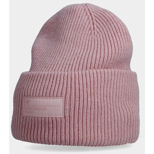 Kesi Women's winter hat with 4F logo light pink Slike