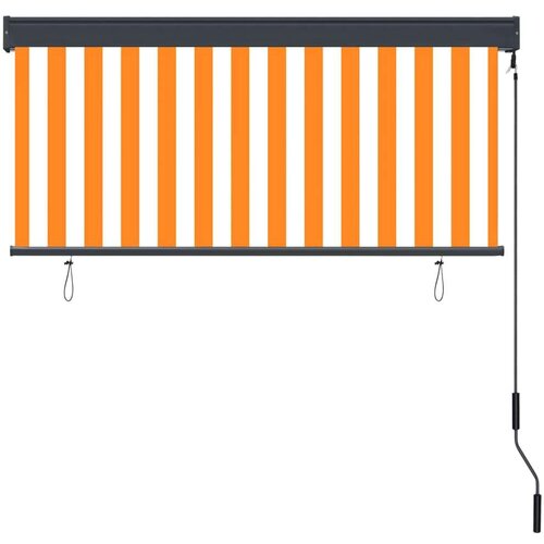 vidaXL Vanjska roleta 140 x 250 cm bijelo-narančasta Cene