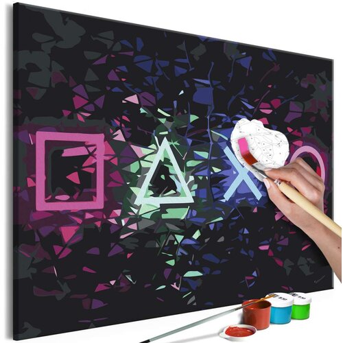  Slika za samostalno slikanje - Press Start 60x40 Slike