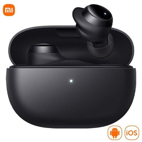 Xiaomi brezžične u&amp;scaron;esne slu&amp;scaron;alke Redmi Buds 3 Lite slu&amp;scaron;alke, polnilna enota črne Slike