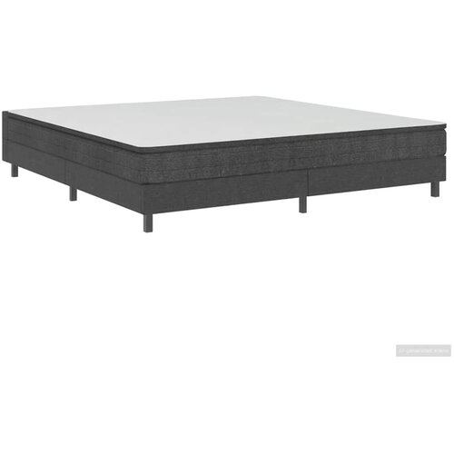 Box spring okvir za krevet od tkanine sivi 200 x 200 cm Slike