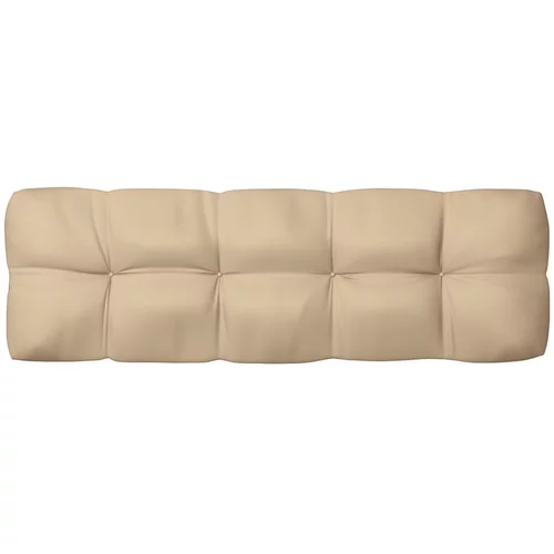 vidaXL jastuk za sofu od paleta bež 120 x 40 x 10 cm