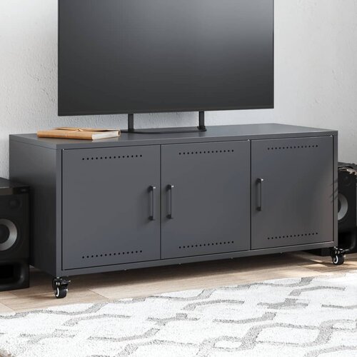 Furnova TV omarica antracitna 100,5x39x43,5 cm jeklo, (21924955) Cene