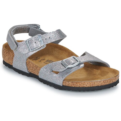 Birkenstock Rio AS Kids BF Sparkling Silver Srebrna Slike
