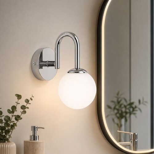 Opviq zidna lampa Loop-20451-D, 1 × E27, hrom Cene