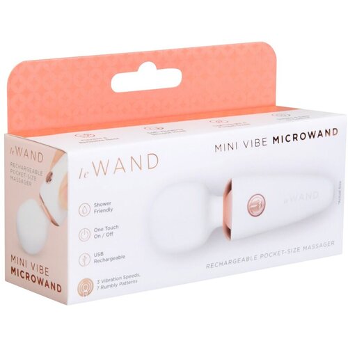 Le Wand Masažer Mini Vibe Microwand, Beli Slike