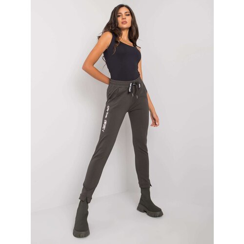 RELEVANCE Sweatpants-RV-DR-7071.20-dark khaki Slike