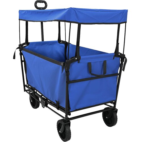  Sklopiva ručna kolica Crna 105 x 56.5 x 116 cm Oxford tkanina Cijene