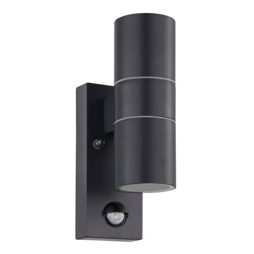 Eglo riga 5 spoljna zidna lampa/2, led, gu10, 2x3w, sa senzorom, čelik/antracit Slike