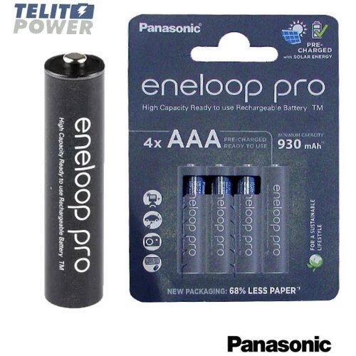 Panasonic Eneloop Pro BK-4HCDE AAA NiMH baterija 930mAh, 1.2V - blister 4 - cena po komadu Slike