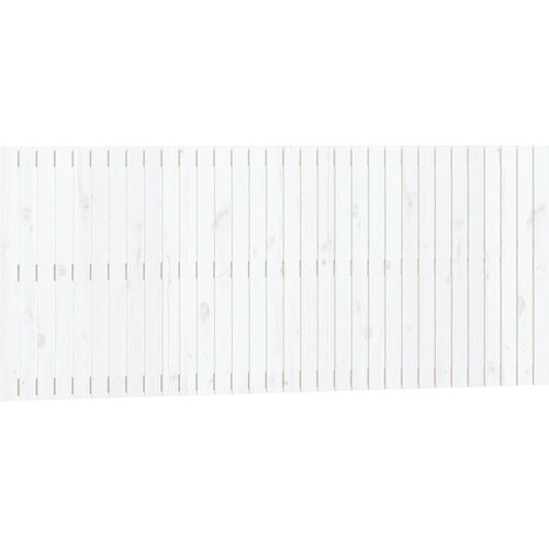 Maison Chic stensko posteljno vzglavje - vzglavna omarica - nočna omarica belo 204x3x90 cm trdna borovina, (21706983) Cene
