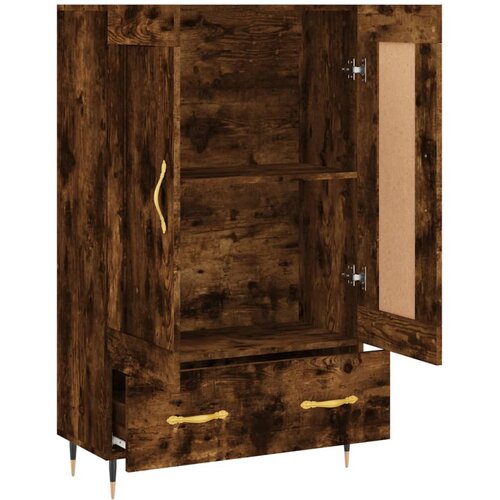  Visoka komoda boja hrasta 69,5 x 31 x 115 cm konstruirano drvo Slike