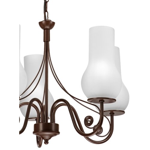  Brilagi - LED luster na lancu COTTAGE 5xE14/40W/230V braon/bela Slike