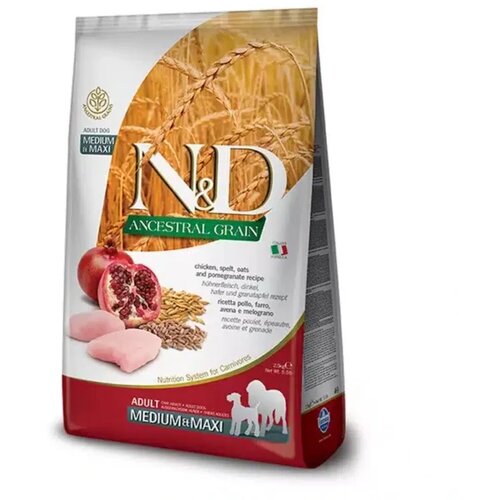 N&amp;amp;d ag chicken &amp;amp; pomegranate medium/maxi 2.5kg Slike