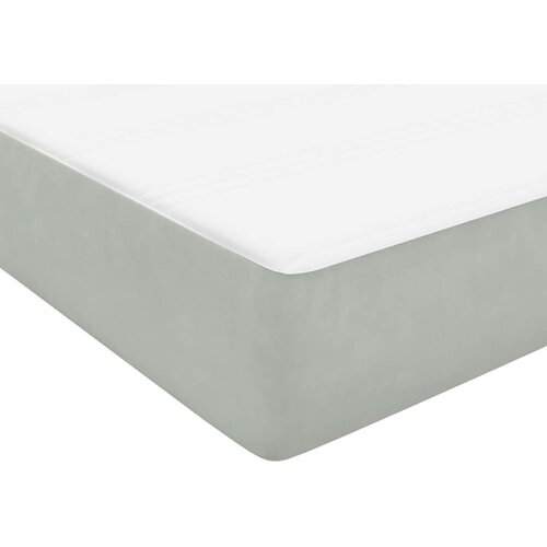 Box Spring krevet s madracem svijetlo sivi 80x220 cm samt Slike