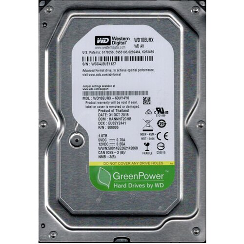 HDD 1 TB, WD10EURX-P, WD 1TB SATA3 64MB Pull 1 God Cijene
