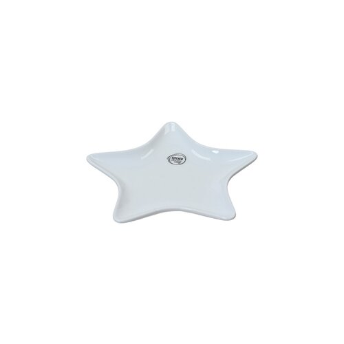 Dekordom Ng dekoracija - plate porcelain star 21cm 608261 - white - kmg Cene
