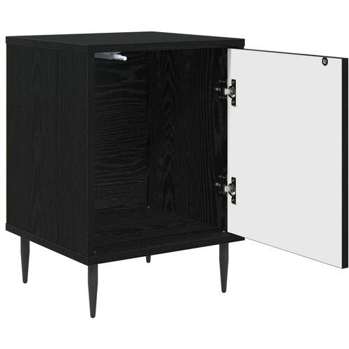  Noćni ormar ESSEN Crni hrast 36 x 33 x 51 cm Konstruirano drvo - Uzorak suncokreta 1 Slike
