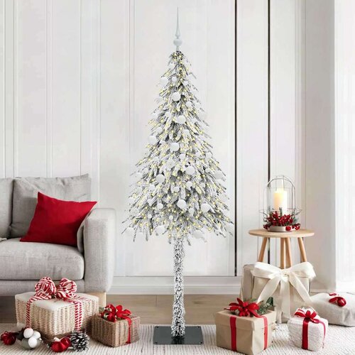 vidaXL Božično drevo med 300 LED z stojalom Bela 180 cm PE in jeklo Cene