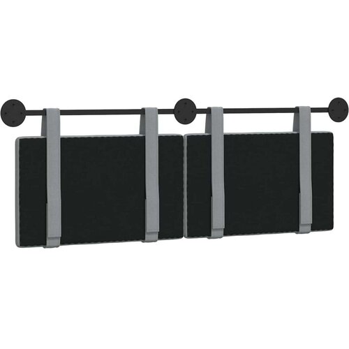  Držeće uzglavlje Zidne Svijetlo siva 150 x 55 x 5 cm tkanina - Svjetlosiva 140 cm bez LED svjetla Slike