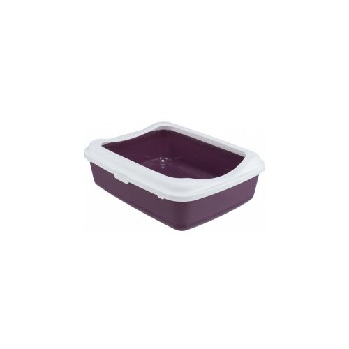 Toalet za mace classic sa ramom 37x15x47 bordo/beli Slike