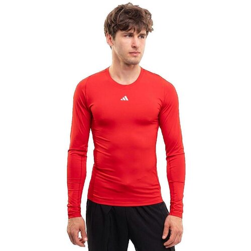 Adidas Majice z dolgimi rokavi T-shirt manches longues Techfit Aeroready Rdeča Cene