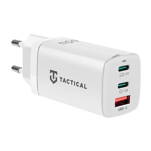 Onasi Hi&amp;scaron;ni polnilec adapter FlashBang Gun Fast Charge PD 65W vhod 1x USB A in 2x Type C bel Slike