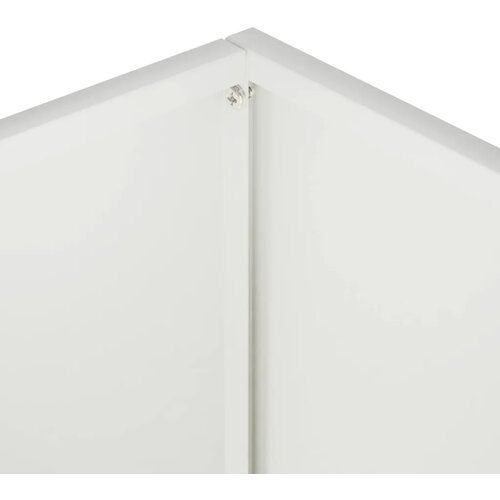  Vrtna saksija 2 kom. Bijela 20 x 20 x 50 cm Čelična vrata - Bijela 20 x 20 x 50 cm 2 Slike