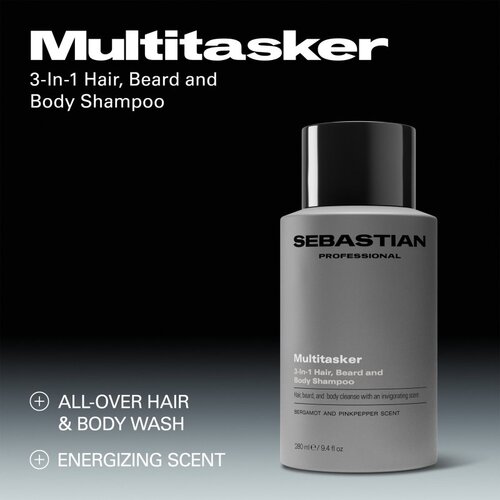 Sebastian Professional SEB MAN The Multi-tasker &amp;scaron;ampon za lase, brado in telo 280 ml Slike