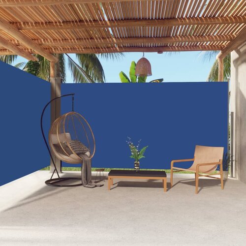 vidaXL Uvlačiva bočna tenda plava 200 x 600 cm Cijene