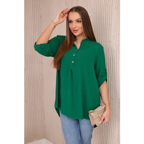 Kesi Blouse with a longer back green Cijene