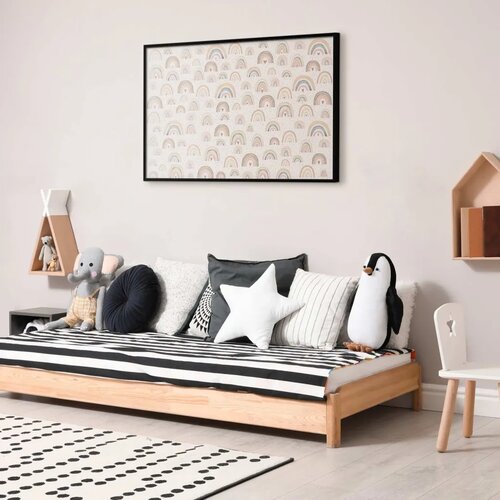  Plakat - Rainbows and Hearts 42x29.7 Crni okvir Slike