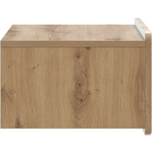  Noćni ormarić za montažu na zid s ladicama 2 pcs Hrast artisan Slike