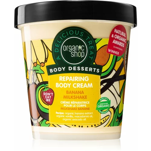 Organic Shop Body Desserts Banana Milkshake regeneracijska krema za telo 450 ml