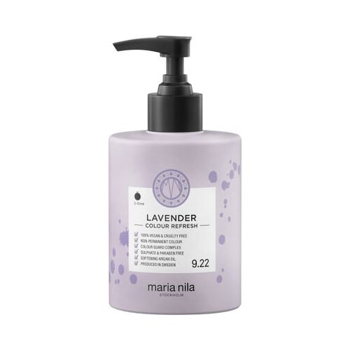 Maria Nila Colour Refresh Lavender blaga hranjiva maska bez trajnih pigmenata traje 4 &amp;ndash; 10 pranja 9.22 300 ml Slike