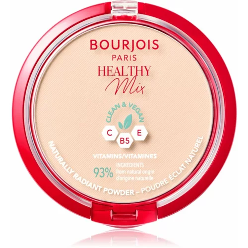 Bourjois Healthy Mix matirajoči puder za sijoč videz odtenek 01 Ivory 10 g