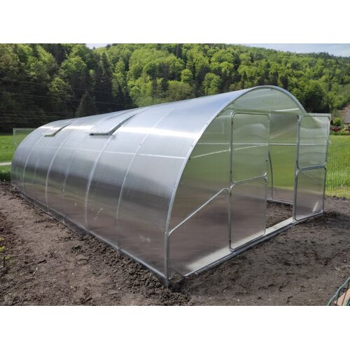  Modularni čelični plastenik Gaudi,12 mx4m, polikarbonat 4 mm , razmak između lukova 1m Slike