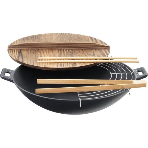 Eva Vok z lesenim pokrovom in dodatki 30cm, set 6 kos, ghisa Cene