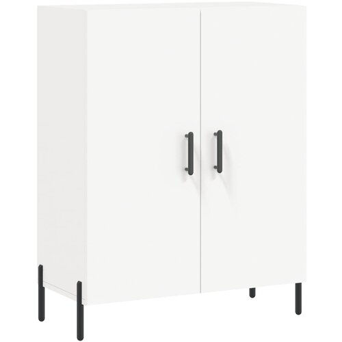  Visoka komoda bijela 69,5x34x180 cm konstruirano drvo Slike