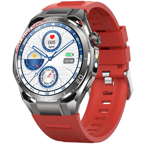 INF Smartwatch z rdečim pa&scaron;čkom, 1.47" 466x466 AMOLED in ECG, (5000263712) Cene