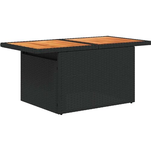 vidaXL 7-dijelni set vrtnih sofa od poliratana s jastucima crni bagrem Cene
