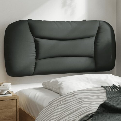 vidaXL Vzglavna stranica temno siva 90 cm blago Cene