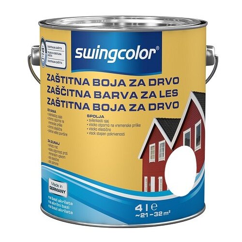 SWINGCOLOR lak za drvo (bijele boje, 4 l, na bazi vode) Cijene
