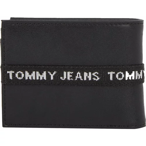 Tommy Jeans Denarnica črna / bela